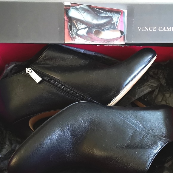 Vince Camuto Leather Bootie - Picture 2 of 5